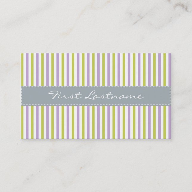 Tarjetas de visita personalizado Fuchsia & Lime St (Anverso)