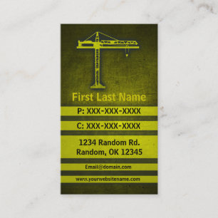 Tarjetas de visita personalizado grunge amarillo g