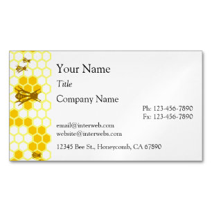 Tarjetas de visita Personalizado Honey Bee Honeyco