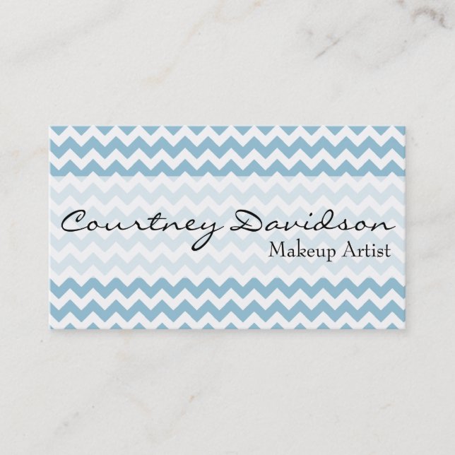 Tarjetas de visita Personalizado Light Sky Blue Ch (Anverso)