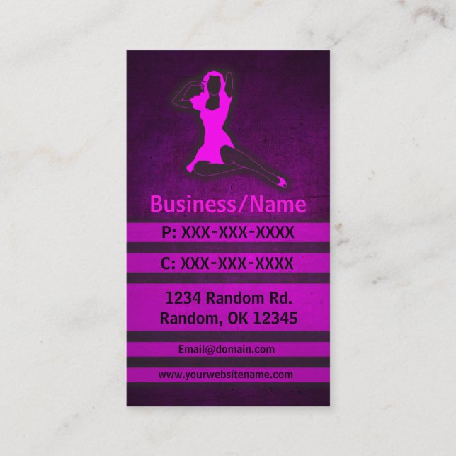 Tarjetas de visita personalizado modelo mujer grun (Anverso)