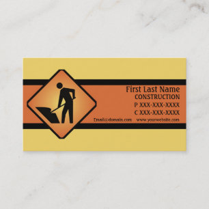 Tarjetas de visita personalizado símbolo de constr