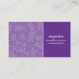 Tarjetas de visita Personalizado simple (lavanda)