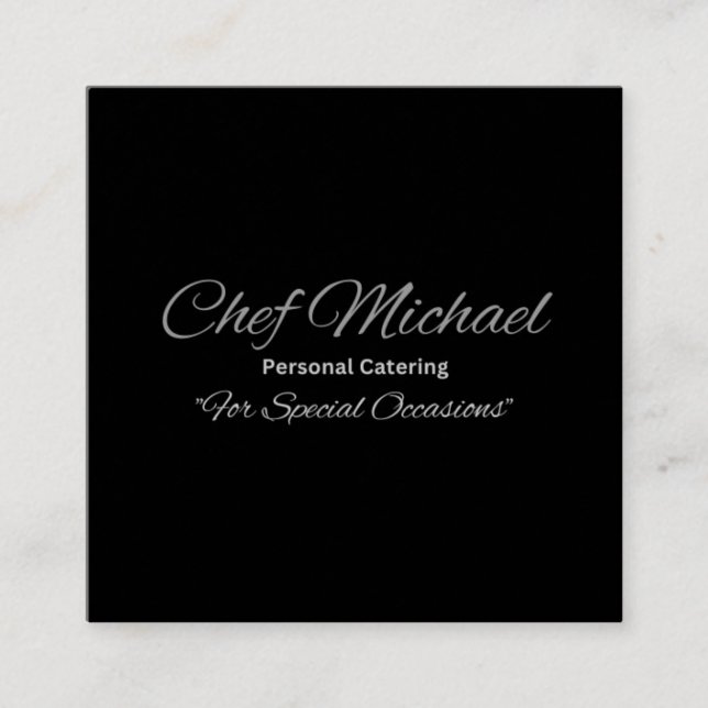 Tarjetas de visita personalizado Square, tarjetas  (Anverso)