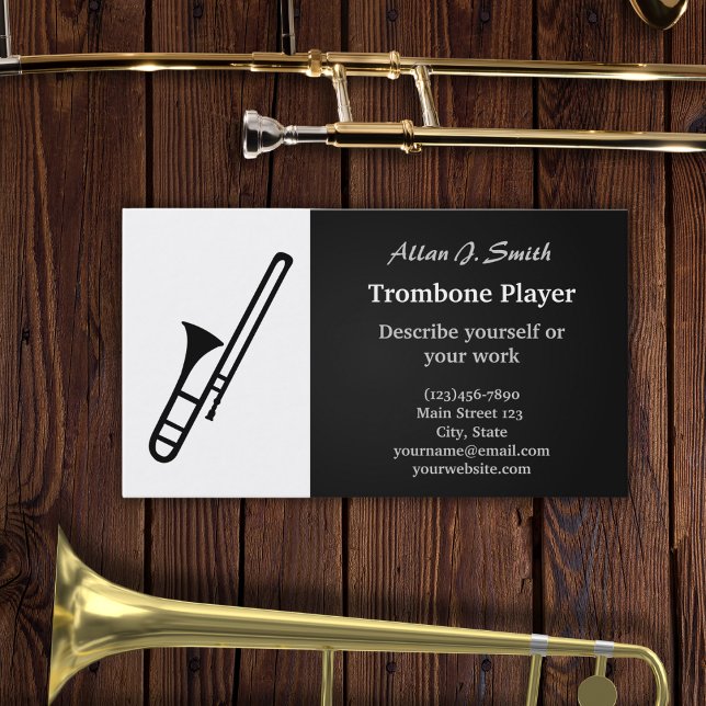 Tarjetas de visita personalizado Trombone (Subido por el creador)