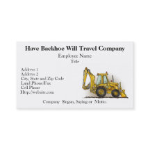 Tarjetas de visita picadoras de construcción de la