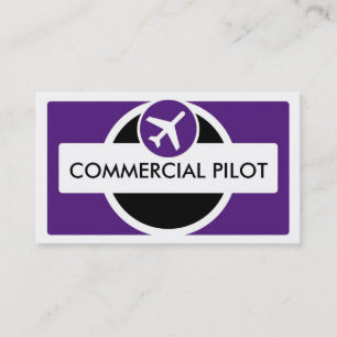 Tarjetas de visita piloto de personalizado blanco