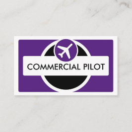 Tarjetas de visita piloto de personalizado blanco