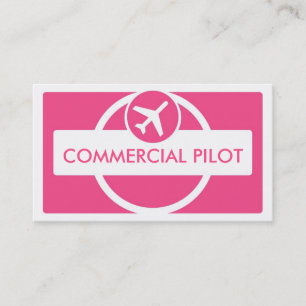 Tarjetas de visita piloto de personalizado simple