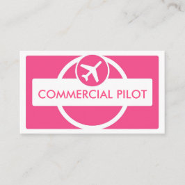 Tarjetas de visita piloto de personalizado simple