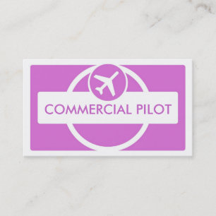 Tarjetas de visita piloto de personalizado simple