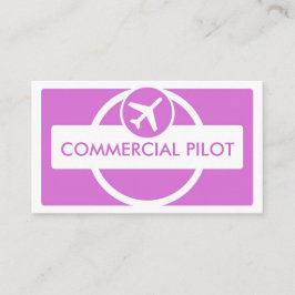 Tarjetas de visita piloto de personalizado simple