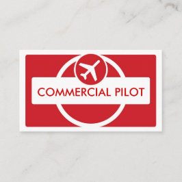 Tarjetas de visita piloto de personalizados simple