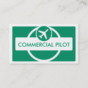 Tarjetas de visita piloto de personalizados simple