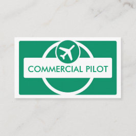 Tarjetas de visita piloto de personalizados simple