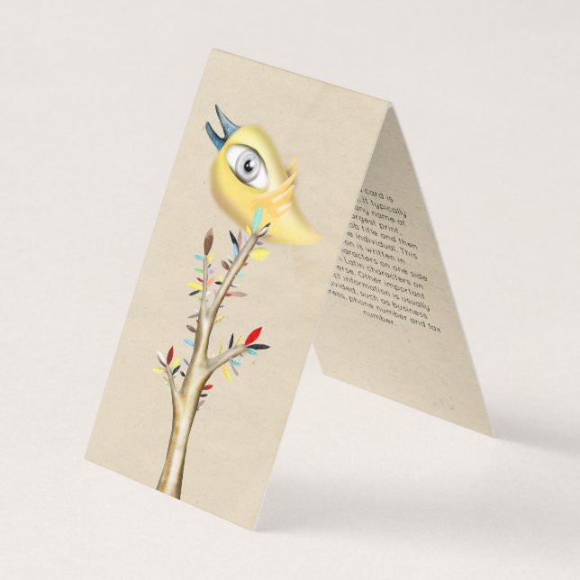 Tarjetas de visita plegadas (Anverso)