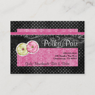 Tarjetas de visita Polka Pair Chubby