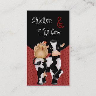 Tarjetas de visita:: Pollo y el país de la vaca