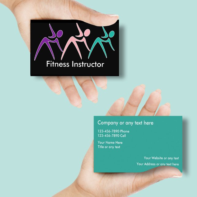 Tarjetas de visita potentes del instructor de la (Subido por el creador)