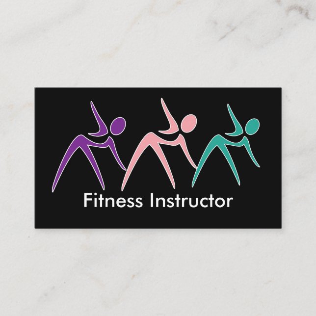 Tarjetas de visita potentes del instructor de la (Anverso)
