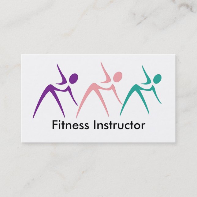 Tarjetas de visita potentes del instructor de la (Anverso)