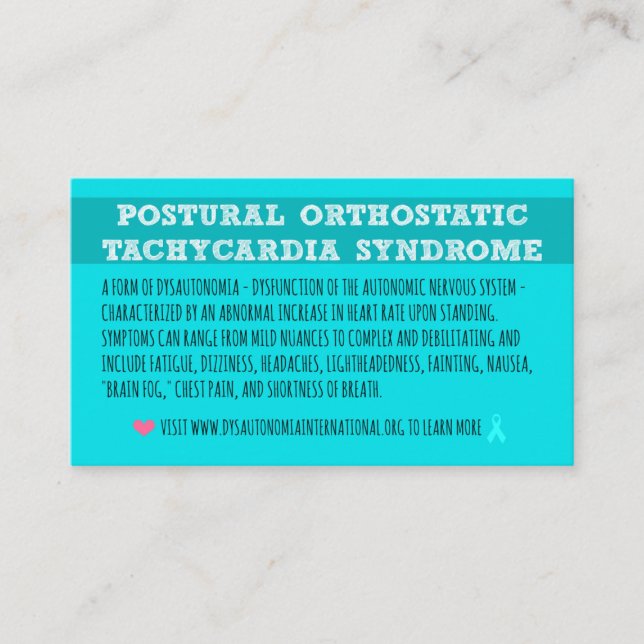 Tarjetas de visita POTS (Anverso)