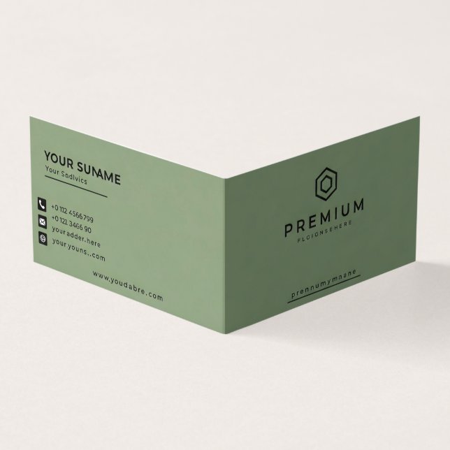 Tarjetas de visita premium (Exterior)