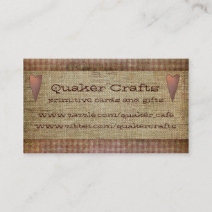 Tarjetas de visita primitivas