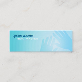 Tarjetas de visita principales flacas de Reiki