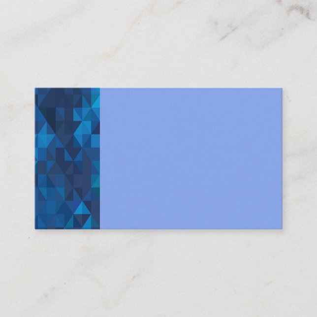 Tarjetas de visita Prisma Geométrica Blue/ Light B (Anverso)
