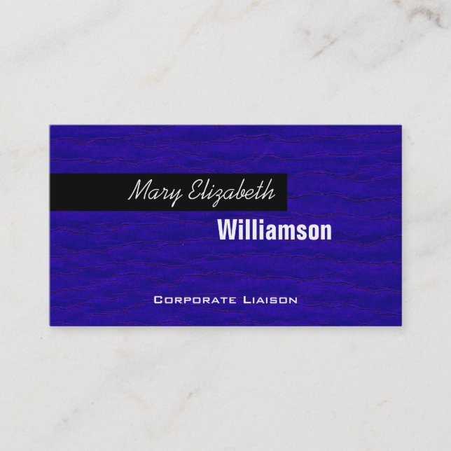 Tarjetas de visita profesional Blue Modern (Anverso)