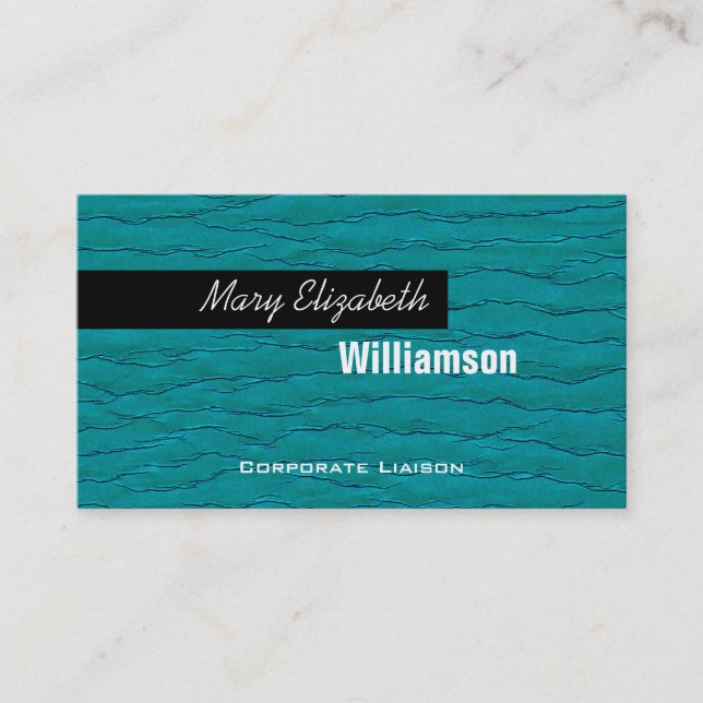 Tarjetas de visita profesional Blue Modern (Anverso)