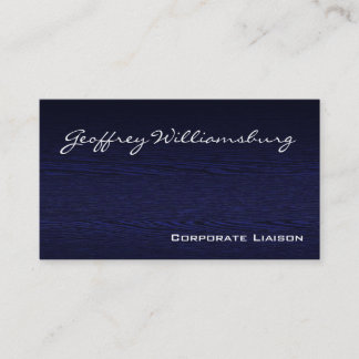 Tarjetas de visita profesional Blue Wood
