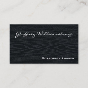 Tarjetas de visita profesional de madera negra sim