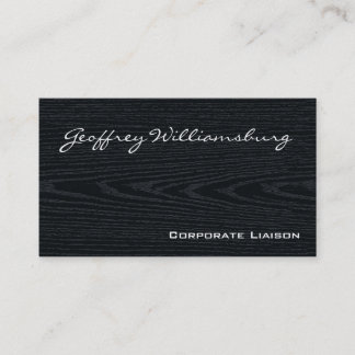 Tarjetas de visita profesional de madera negra sim