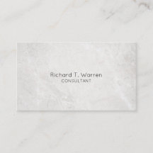 Tarjetas de visita profesional de mármol blanco y 