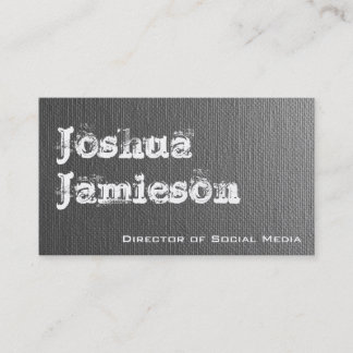 Tarjetas de visita profesional Gris y moderna