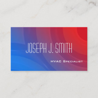 Tarjetas de visita profesional HVAC modernas