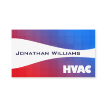 Tarjetas de visita profesional HVAC modernas