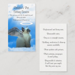 Tarjetas de visita profesional Mascota Sitter Fur 