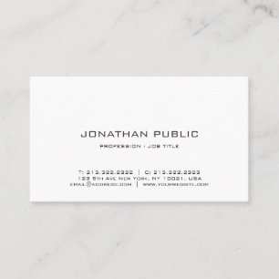 Tarjetas de visita profesional moderna Elegante Si