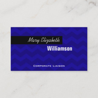 Tarjetas de visita profesional modernas de Blue Ch