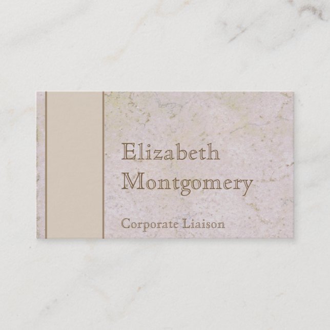 Tarjetas de visita profesional modernas de piedra  (Anverso)