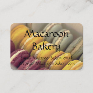 Tarjetas de visita profesional - Panadería Macaroo
