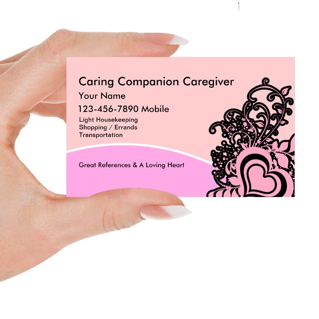 Tarjetas de visita profesional para cuidadores (Subido por el creador)