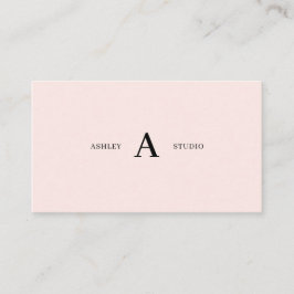 Tarjetas de visita profesional simple y rosa