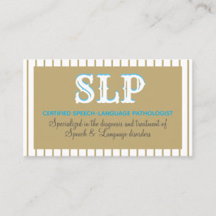 Tarjetas de visita profesional SLP
