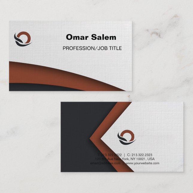 Tarjetas de visita profesionales (Anverso / Reverso)