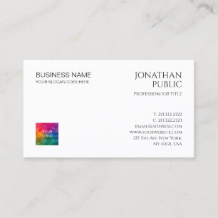 Tarjetas de visita profesionales Aquí el logotipo 