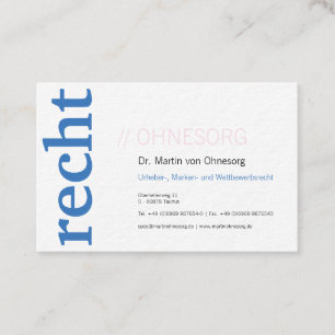 Tarjetas de visita profesionales azul blanco